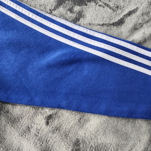 Adidas Men's Essential 3 Stripe Pullover Hoodie, Color: Blue, Size: M - Picture 4 of 9